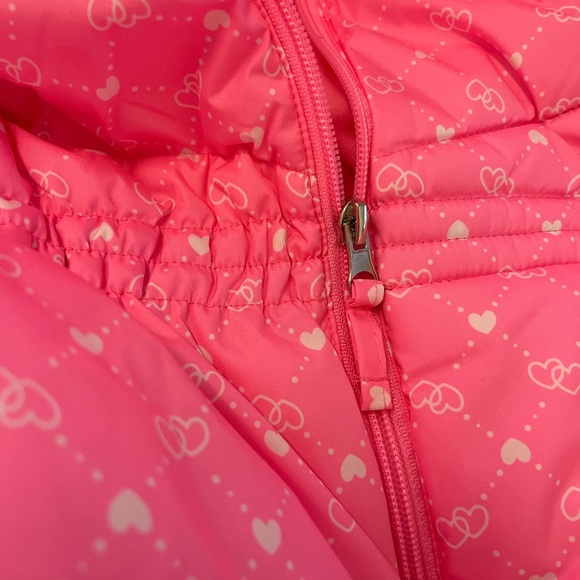 Pink Platinum Pink Puffer Jacket with Hood and Insulation - Picture 4 of 6